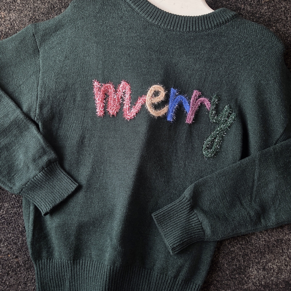 Blu Pepper Green 'Merry' Sweater - Picture 2 of 2